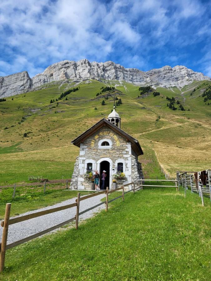 Appartement Cosy Face Aux Aravis เลอกรองด์บอร์นอง ภายนอก รูปภาพ
