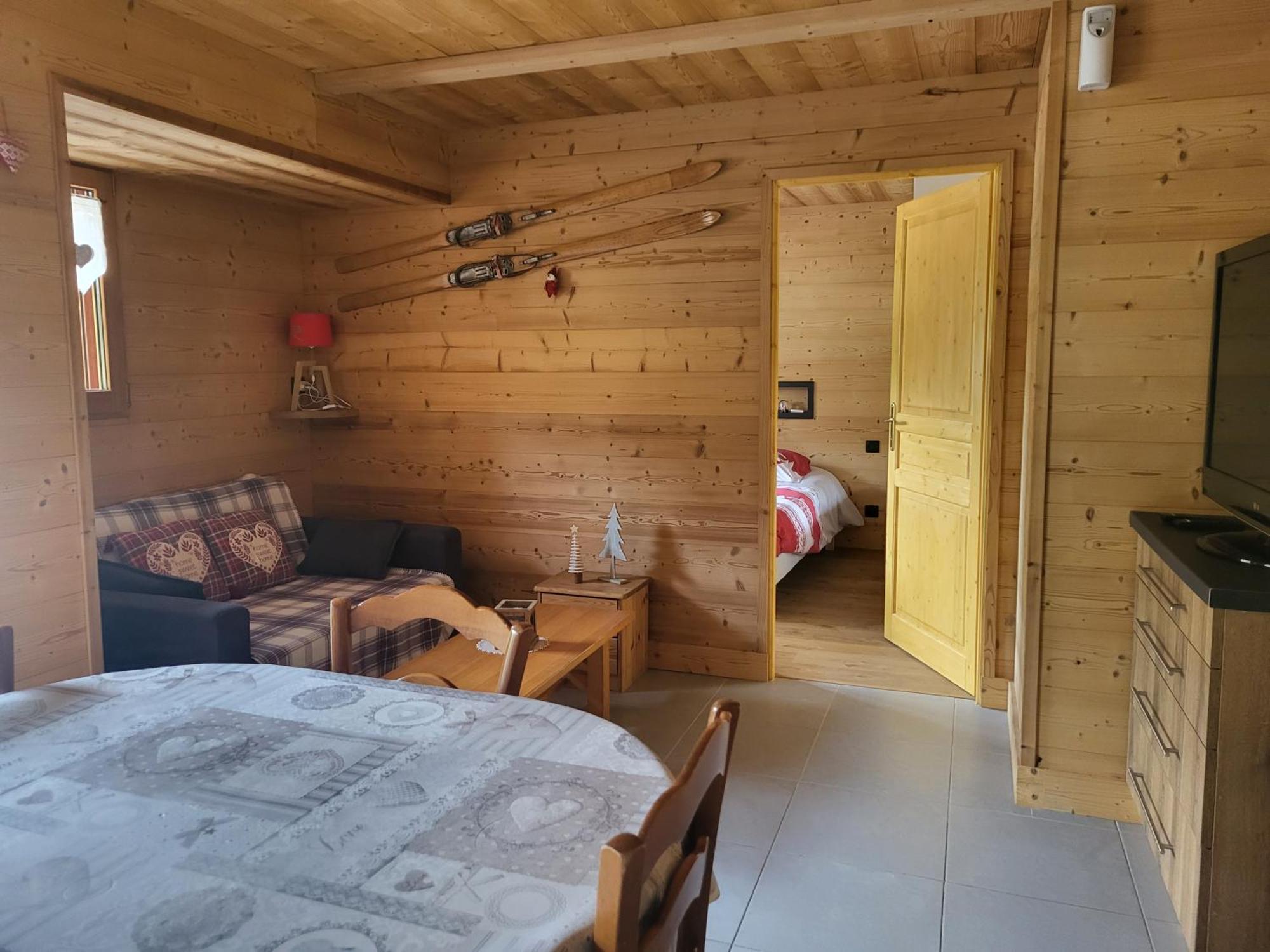Appartement Cosy Face Aux Aravis เลอกรองด์บอร์นอง ภายนอก รูปภาพ